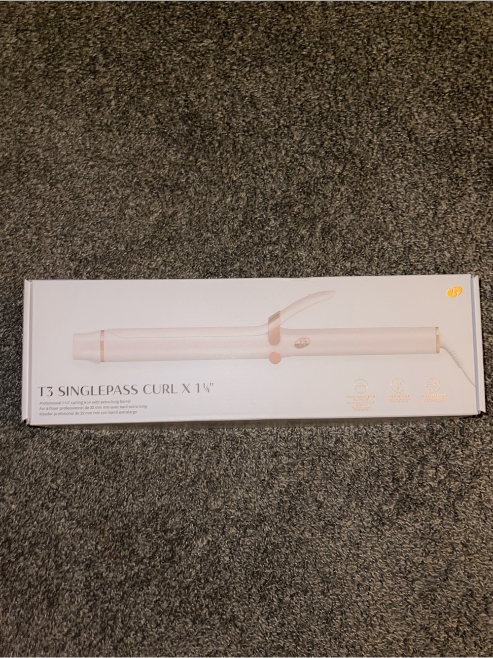 T3 SinglePass Curl X 1¼" Curling Iron - Rose Gold Finish - Picture 2 of 3